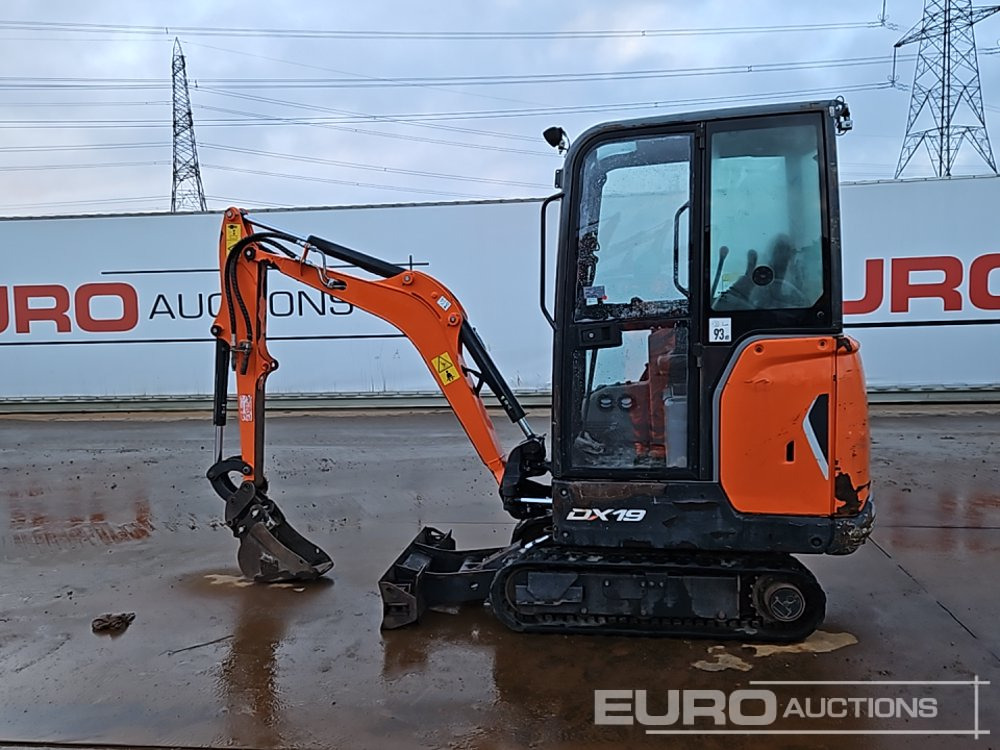 2020 Doosan DX19 - Mini ekskavatorius: foto 3 2020 Doosan DX19 - Mini ekskavatorius: foto 3