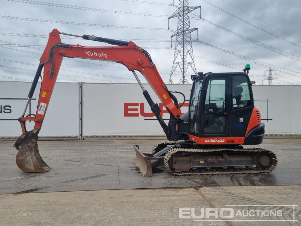 2020 Kubota KX080-4A - Mini ekskavatorius: foto 2 2020 Kubota KX080-4A - Mini ekskavatorius: foto 2