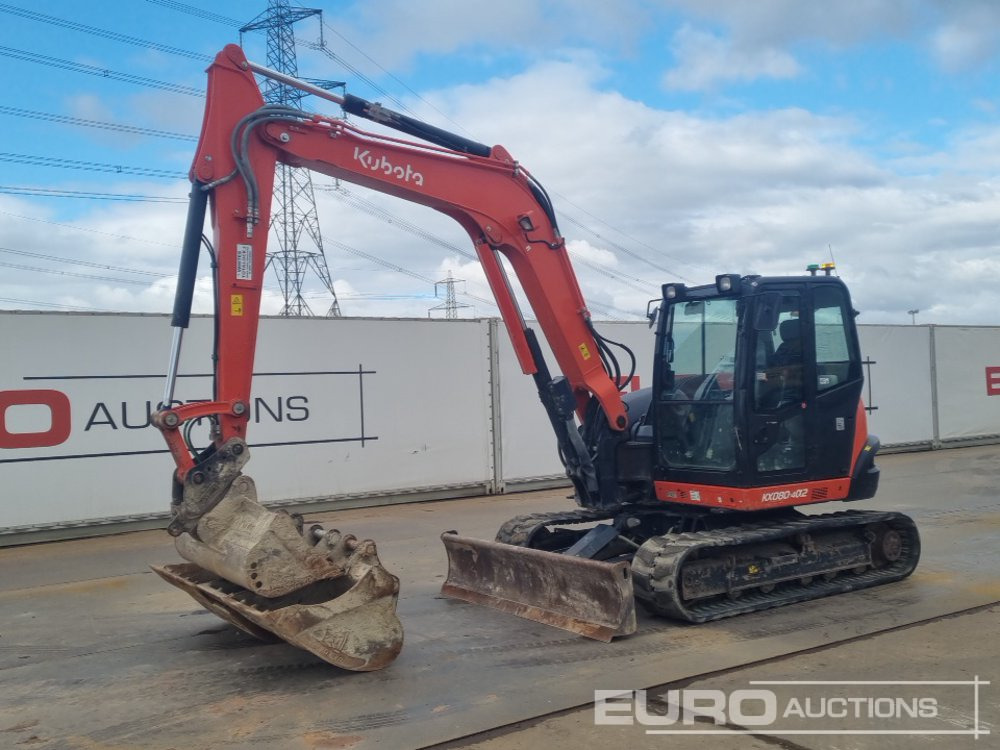 2020 Kubota KX080-4A2 - Mini ekskavatorius: foto 1 2020 Kubota KX080-4A2 - Mini ekskavatorius: foto 1