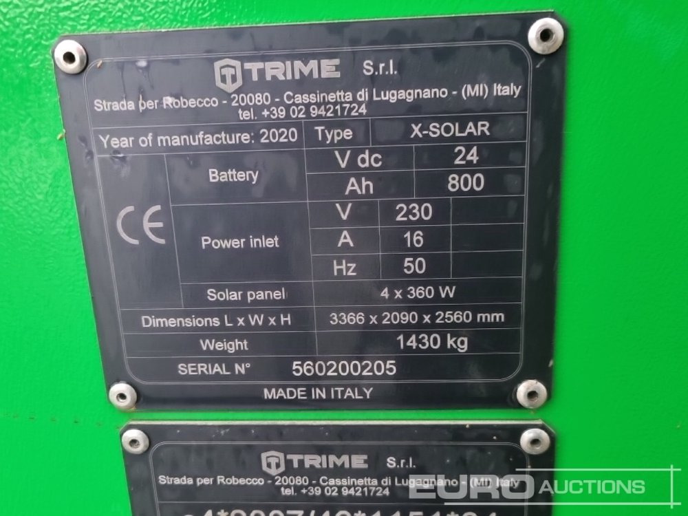 Apšvietimo bokštas 2020 Trime X-Solar Single Axle Solar Powered LED Lighting Tower: foto 36 Apšvietimo bokštas 2020 Trime X-Solar Single Axle Solar Powered LED Lighting Tower: foto 36