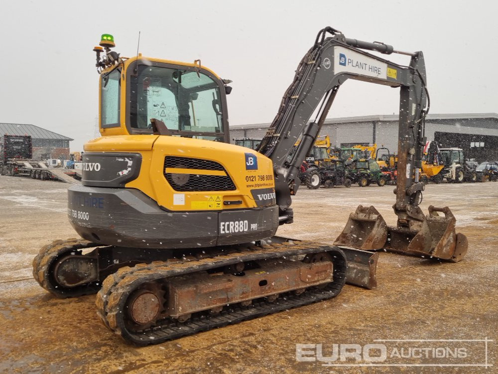 2020 Volvo ECR88D - Mini ekskavatorius: foto 5 2020 Volvo ECR88D - Mini ekskavatorius: foto 5