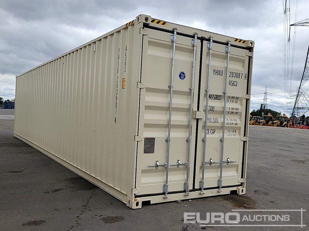 Jūrinis konteineris 2025 40' x 8' HQ Container, 4 Side Doors, 1 End Door (Cannot Be Reconsigned): foto 19