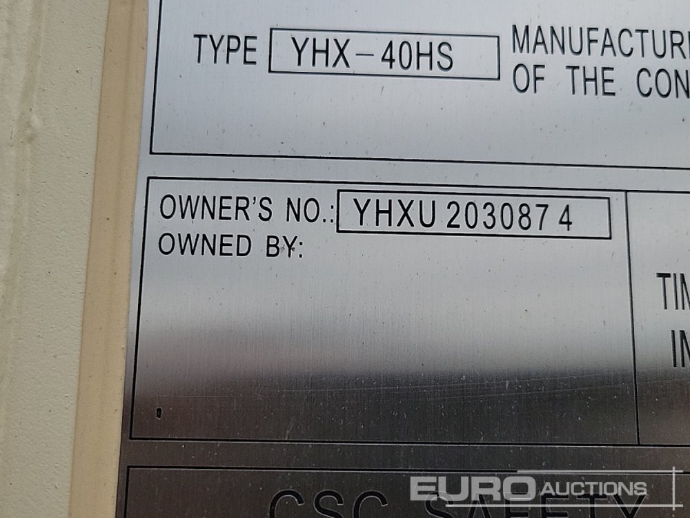 Jūrinis konteineris 2025 40' x 8' HQ Container, 4 Side Doors, 1 End Door (Cannot Be Reconsigned): foto 11