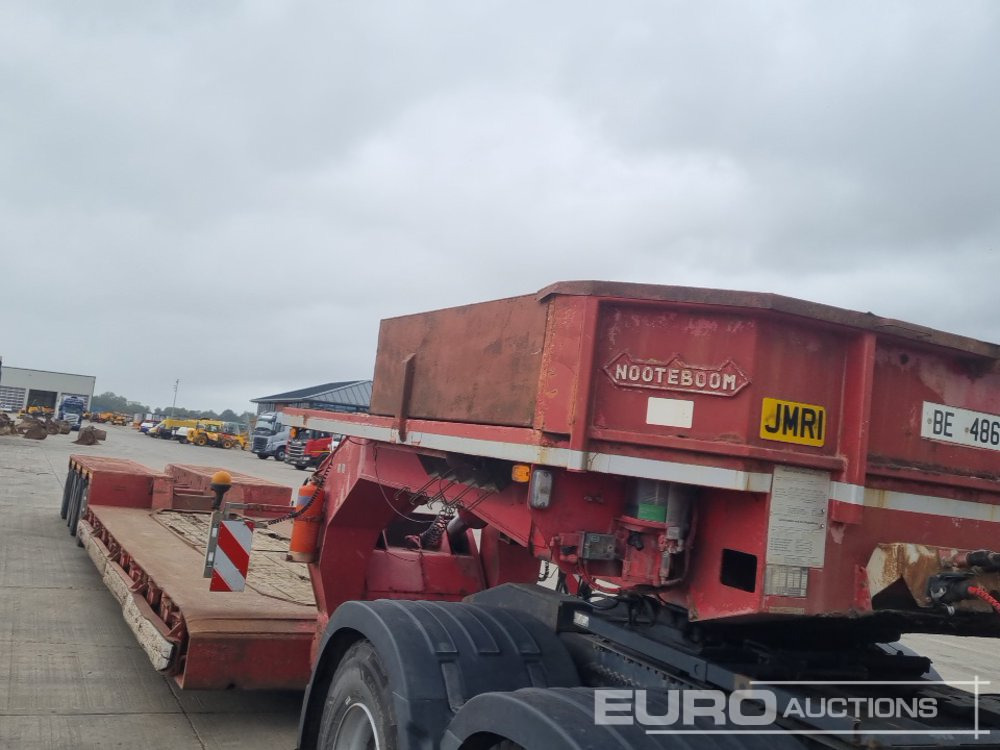 Žemo profilio platforma puspriekabė 4 Axle Drop Neck Low Loader Trailer, Power Steer, 3" Pin: foto 41