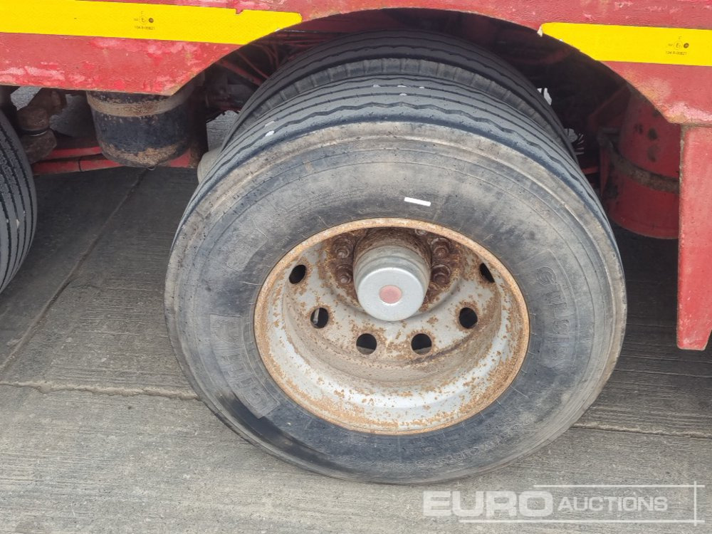 Žemo profilio platforma puspriekabė 4 Axle Drop Neck Low Loader Trailer, Power Steer, 3" Pin: foto 16