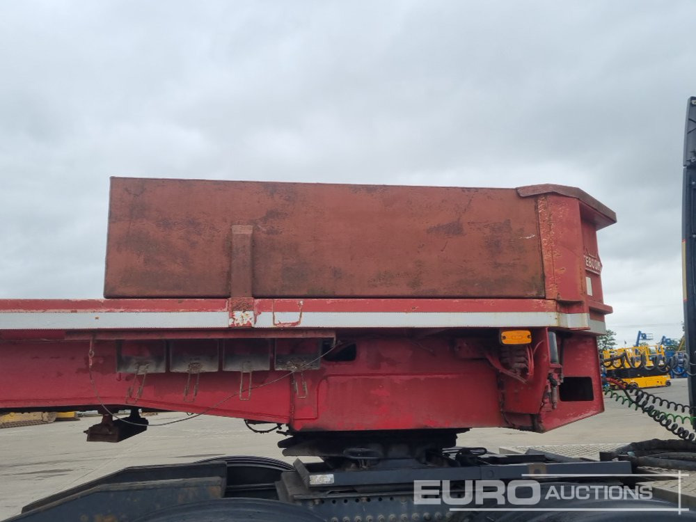 Žemo profilio platforma puspriekabė 4 Axle Drop Neck Low Loader Trailer, Power Steer, 3" Pin: foto 40