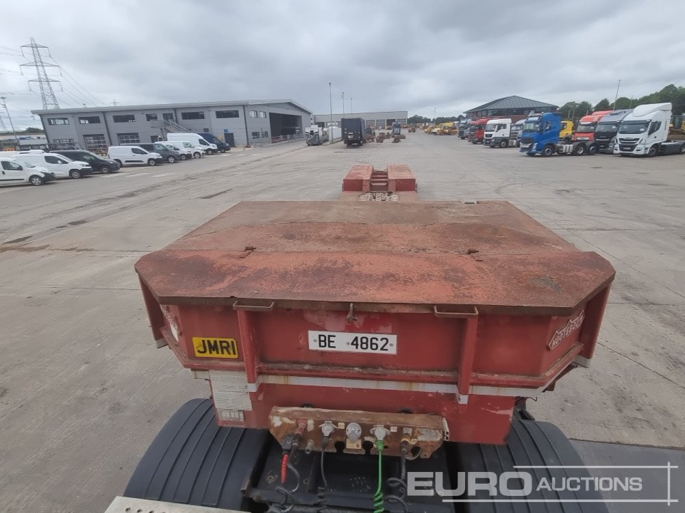 Žemo profilio platforma puspriekabė 4 Axle Drop Neck Low Loader Trailer, Power Steer, 3" Pin: foto 8
