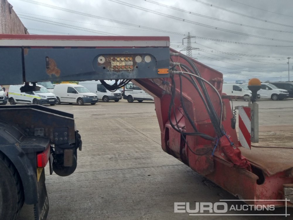 Žemo profilio platforma puspriekabė 4 Axle Drop Neck Low Loader Trailer, Power Steer, 3" Pin: foto 49