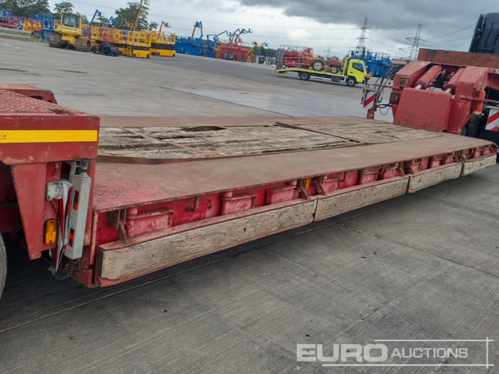 Žemo profilio platforma puspriekabė 4 Axle Drop Neck Low Loader Trailer, Power Steer, 3" Pin: foto 31