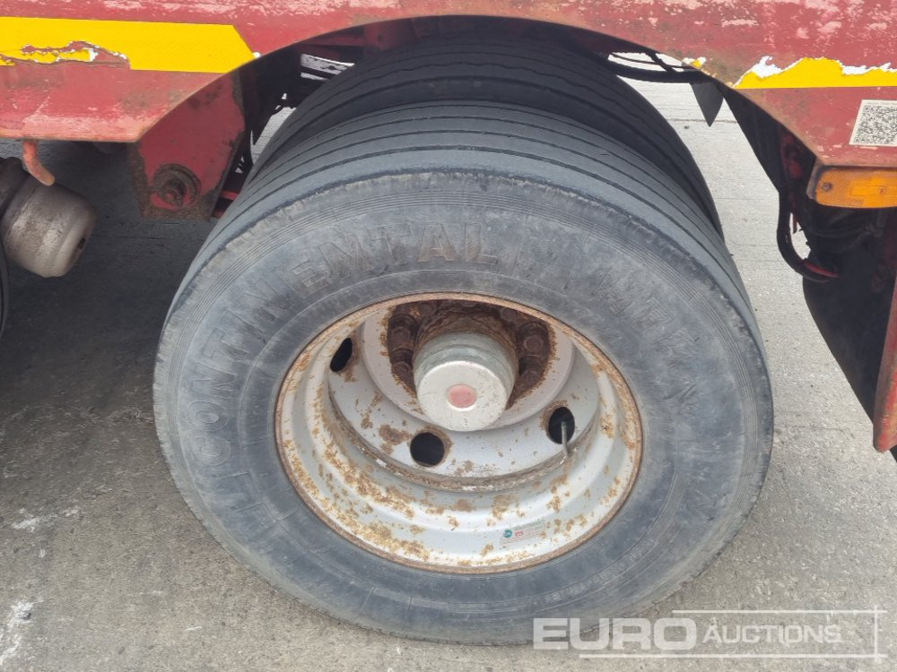 Žemo profilio platforma puspriekabė 4 Axle Drop Neck Low Loader Trailer, Power Steer, 3" Pin: foto 12