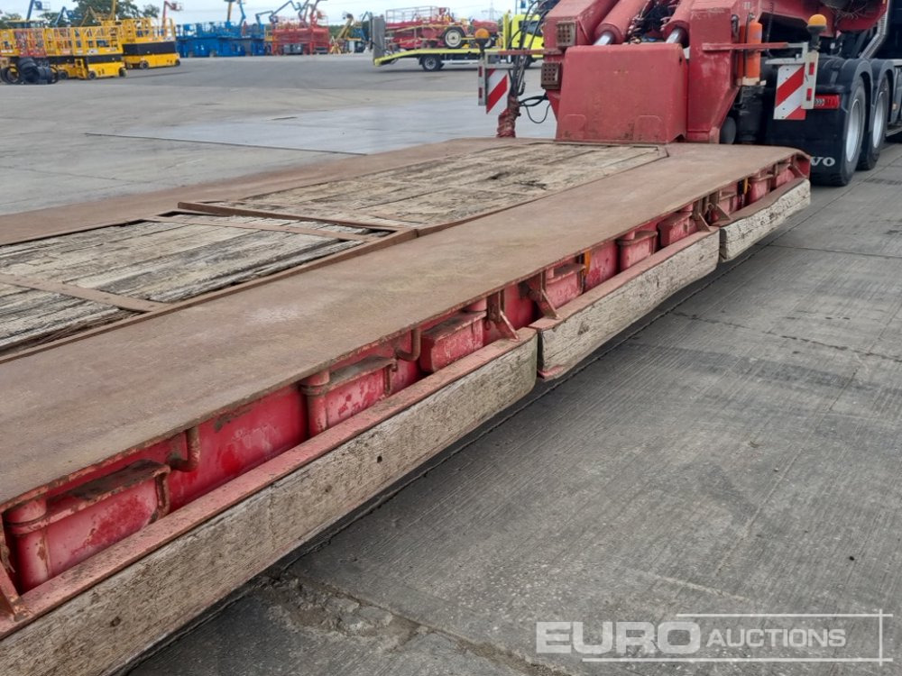 Žemo profilio platforma puspriekabė 4 Axle Drop Neck Low Loader Trailer, Power Steer, 3" Pin: foto 34