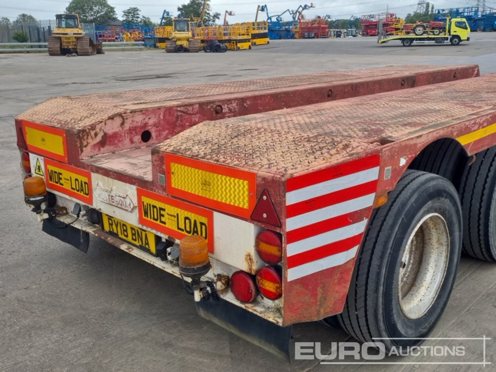 Žemo profilio platforma puspriekabė 4 Axle Drop Neck Low Loader Trailer, Power Steer, 3" Pin: foto 17