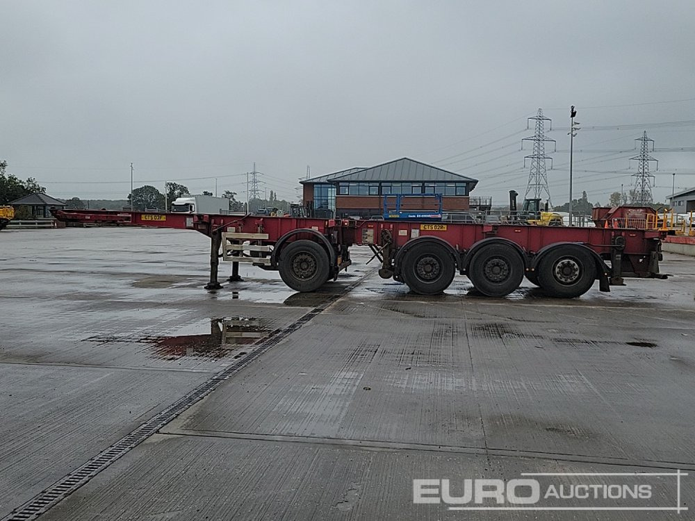 Dennison 4 Axle 2x20`Twist & Lock Multi-Functional Skeleton Trailer - Platforminė/ Bortinė puspriekabė: foto 2 Dennison 4 Axle 2x20`Twist & Lock Multi-Functional Skeleton Trailer - Platforminė/ Bortinė puspriekabė: foto 2