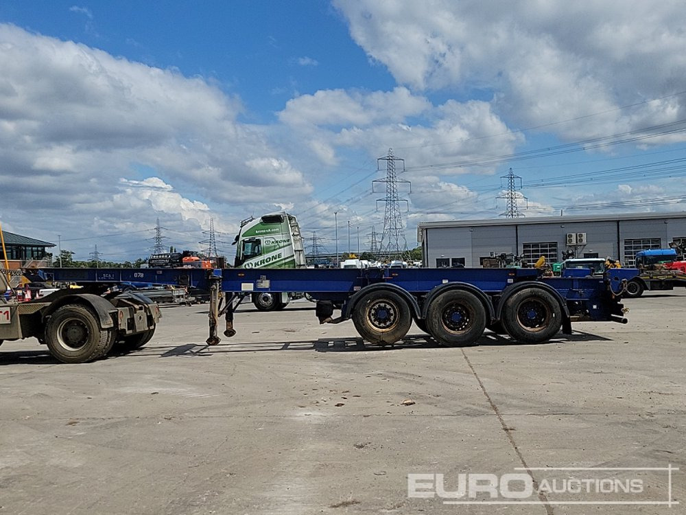 Dennison Trailers Tri Axle Skelton Trailer, Lift Axle - Platforminė/ Bortinė puspriekabė: foto 2 Dennison Trailers Tri Axle Skelton Trailer, Lift Axle - Platforminė/ Bortinė puspriekabė: foto 2
