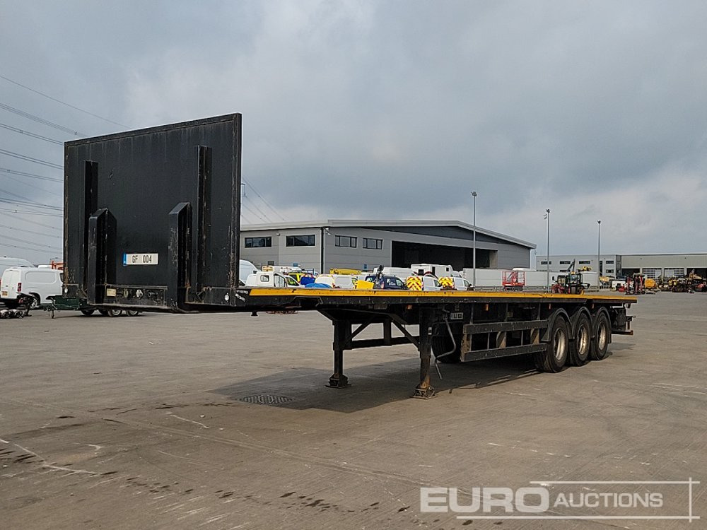 M&G Tri Axle Flatbed Trailer, Twist Locks - Platforminė/ Bortinė puspriekabė: foto 1 M&G Tri Axle Flatbed Trailer, Twist Locks - Platforminė/ Bortinė puspriekabė: foto 1