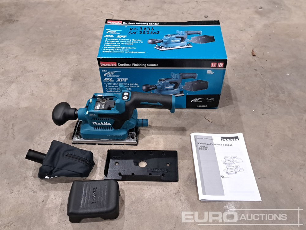 Makita 18 Volt Cordless Sander - Garažo įranga: foto 4 Makita 18 Volt Cordless Sander - Garažo įranga: foto 4