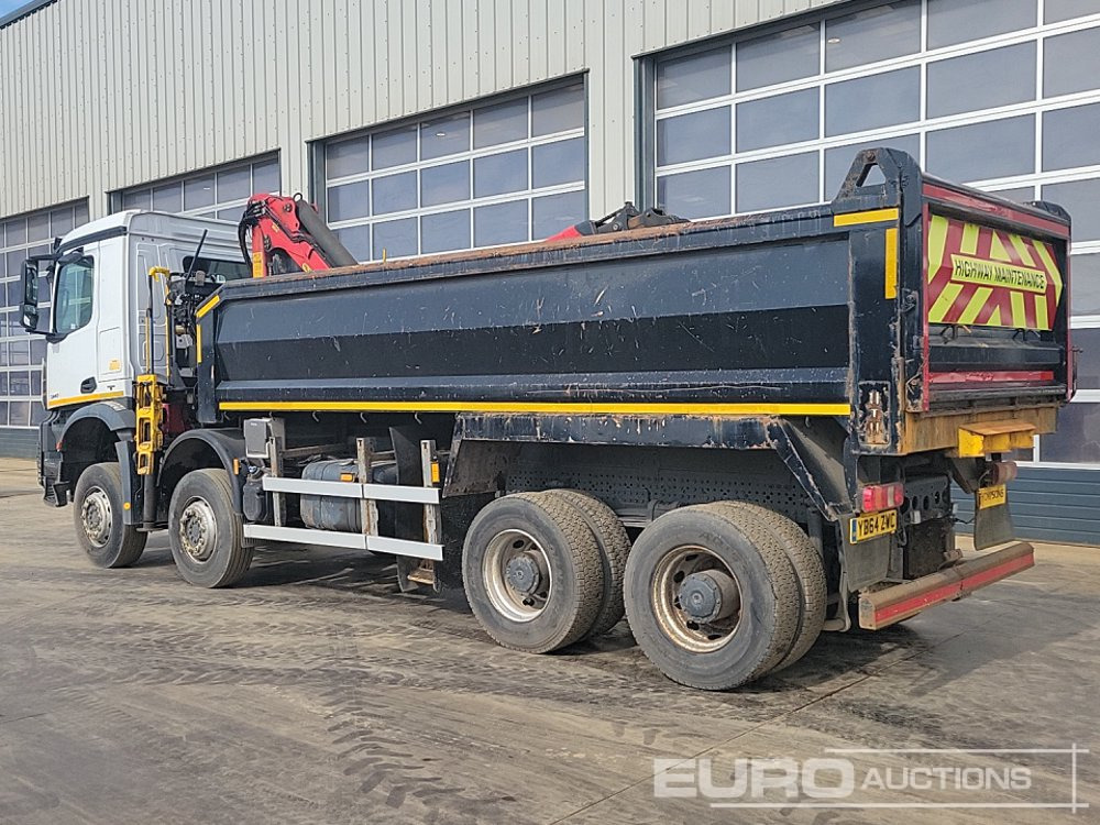 Mercedes Arocs 3240 - Savivartis sunkvežimis, Sunkvežimis su kranu: foto 3 Mercedes Arocs 3240 - Savivartis sunkvežimis, Sunkvežimis su kranu: foto 3