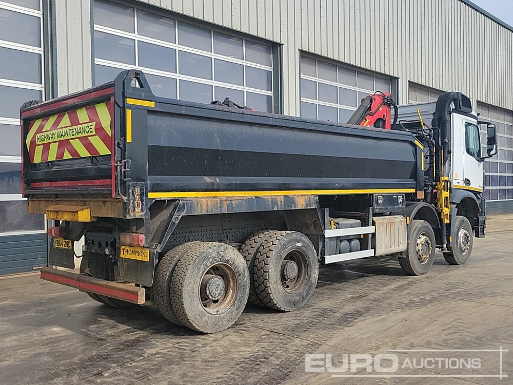 Mercedes Arocs 3240 - Savivartis sunkvežimis, Sunkvežimis su kranu: foto 5 Mercedes Arocs 3240 - Savivartis sunkvežimis, Sunkvežimis su kranu: foto 5