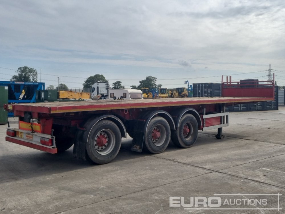 SDC Trailer Tri Axle Flatbed Trailer, Rear Axle Steer - Platforminė/ Bortinė puspriekabė: foto 5 SDC Trailer Tri Axle Flatbed Trailer, Rear Axle Steer - Platforminė/ Bortinė puspriekabė: foto 5
