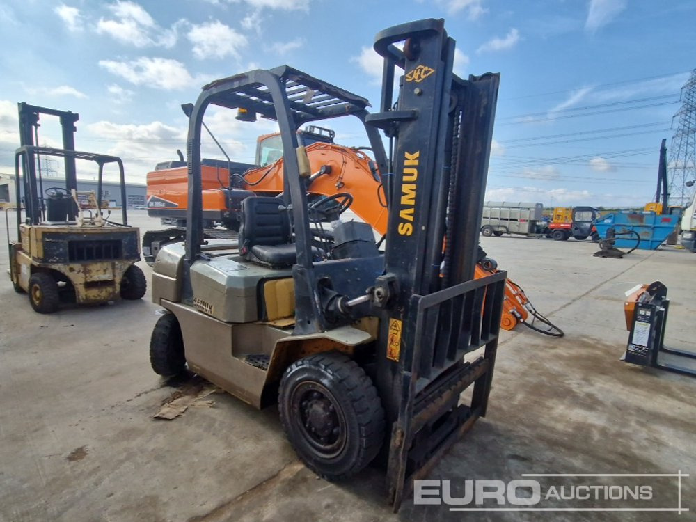 Dyzelinis krautuvas Samuk Diesel Forklift, 2 Stage Mast, Side Shift (No Steering & Hydraulic Leak): foto 7