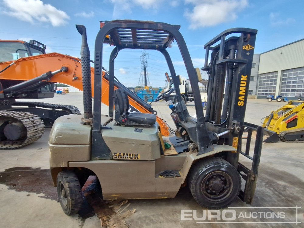 Dyzelinis krautuvas Samuk Diesel Forklift, 2 Stage Mast, Side Shift (No Steering & Hydraulic Leak): foto 6