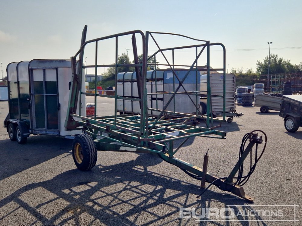 Single Axle Hydraulic Bale Trailer - Traktorinė priekaba: foto 1 Single Axle Hydraulic Bale Trailer - Traktorinė priekaba: foto 1