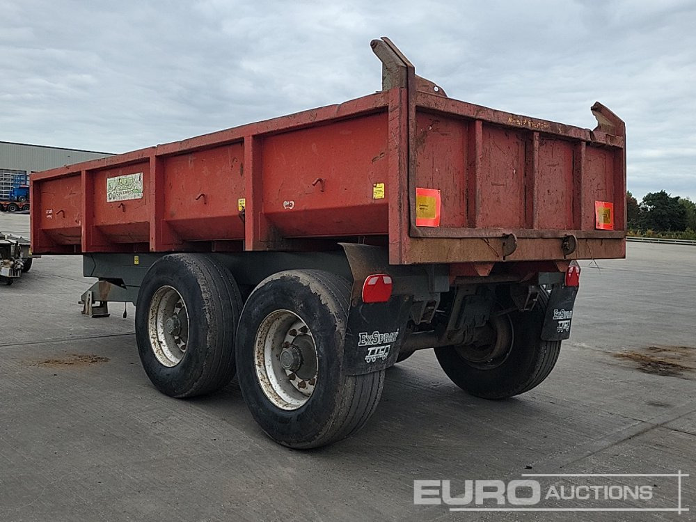 Staines Twin Axle Draw Bar Tipping Trailer, 10 Stud Axle - Savivartis priekaba: foto 3 Staines Twin Axle Draw Bar Tipping Trailer, 10 Stud Axle - Savivartis priekaba: foto 3