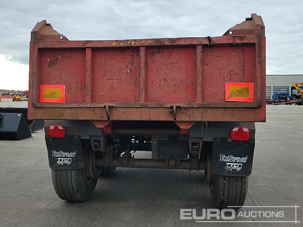 Staines Twin Axle Draw Bar Tipping Trailer, 10 Stud Axle - Savivartis priekaba: foto 4 Staines Twin Axle Draw Bar Tipping Trailer, 10 Stud Axle - Savivartis priekaba: foto 4