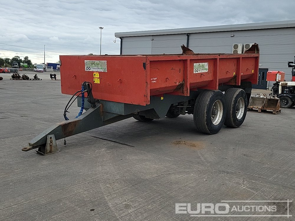 Staines Twin Axle Draw Bar Tipping Trailer, 10 Stud Axle - Savivartis priekaba: foto 1 Staines Twin Axle Draw Bar Tipping Trailer, 10 Stud Axle - Savivartis priekaba: foto 1