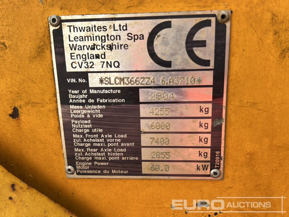 Thwaites 6 Ton Swivel Skip - Mini savivartis: foto 5 Thwaites 6 Ton Swivel Skip - Mini savivartis: foto 5