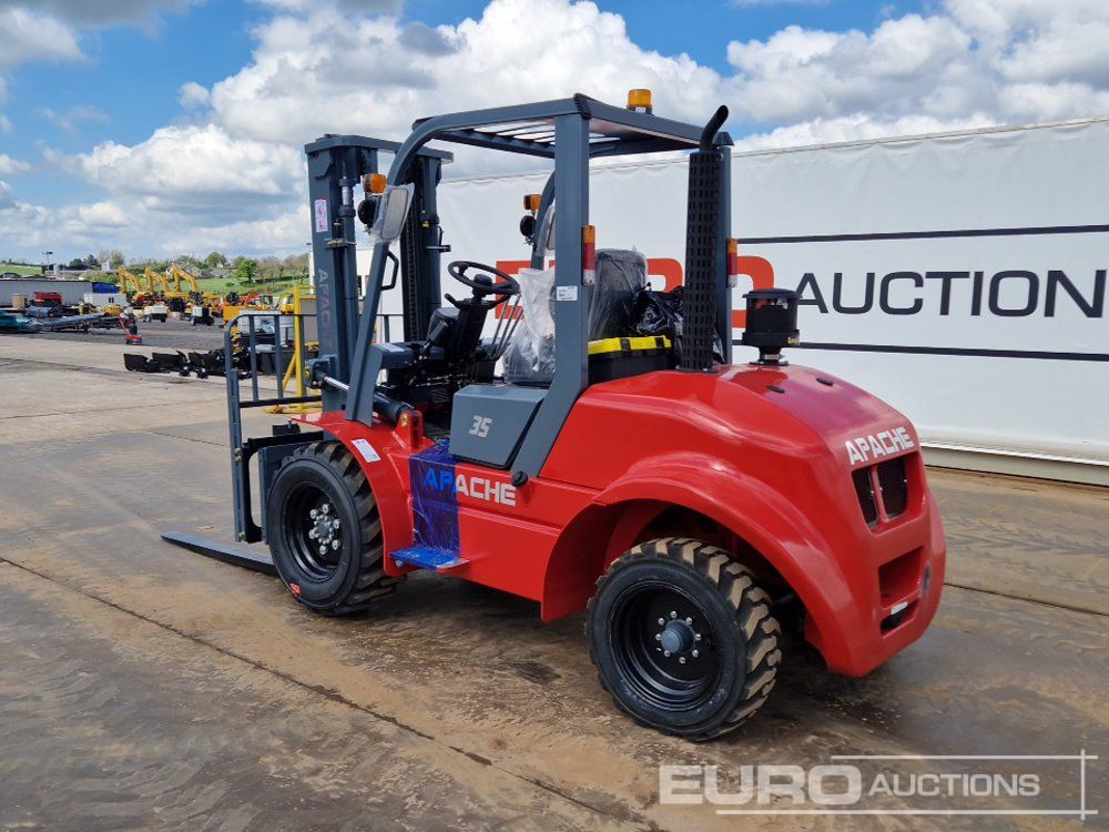 Unused 2025 Apache CPCD35 Diesel Rough Terrain Forklift, 2 Stage Mast, Sideshift - Krautuvas-visureigis: foto 5 Unused 2025 Apache CPCD35 Diesel Rough Terrain Forklift, 2 Stage Mast, Sideshift - Krautuvas-visureigis: foto 5
