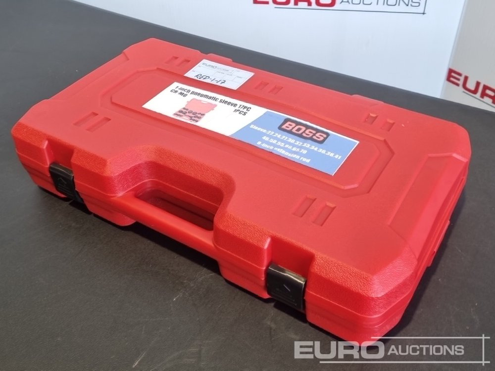 Unused 2025 Boss 1" 17pc Pneumatic Socket Set, 8" Extension Rod - Garažo įranga: foto 3 Unused 2025 Boss 1" 17pc Pneumatic Socket Set, 8" Extension Rod - Garažo įranga: foto 3