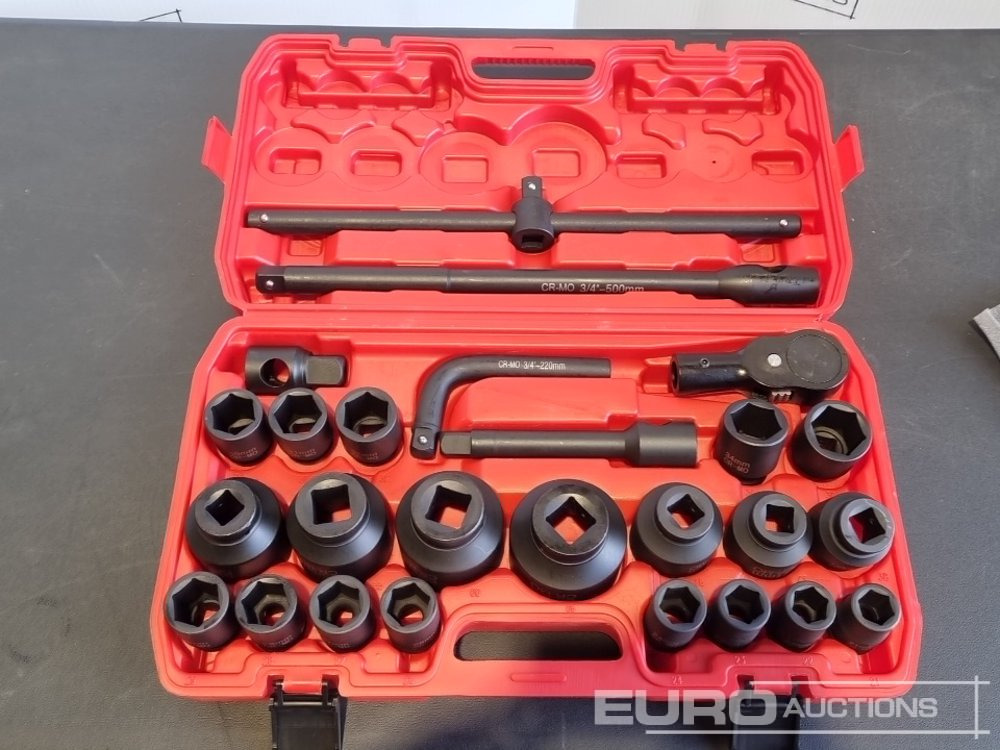 Unused 2025 Boss 3/4" 26pc Heavy Duty Pneumatic Socket Set, 4" Connecting Rod, 8" Connecting Rod Quick Ratchet Wrench, 20" Sliding Road, L Handle Sliding Head Extension Bar - Garažo įranga: foto 4 Unused 2025 Boss 3/4" 26pc Heavy Duty Pneumatic Socket Set, 4" Connecting Rod, 8" Connecting Rod Quick Ratchet Wrench, 20" Sliding Road, L Handle Sliding Head Extension Bar - Garažo įranga: foto 4
