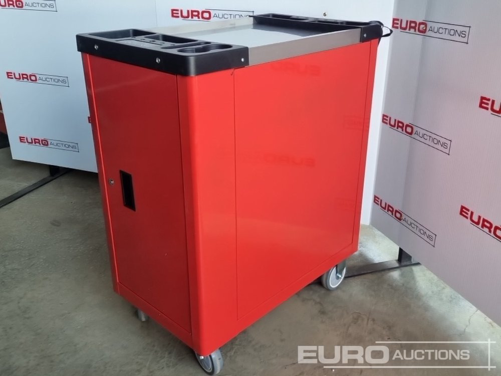 Unused 2025 Boss Wheeled Tool Cart with 258pc Tools (Red) - Garažo įranga: foto 3 Unused 2025 Boss Wheeled Tool Cart with 258pc Tools (Red) - Garažo įranga: foto 3