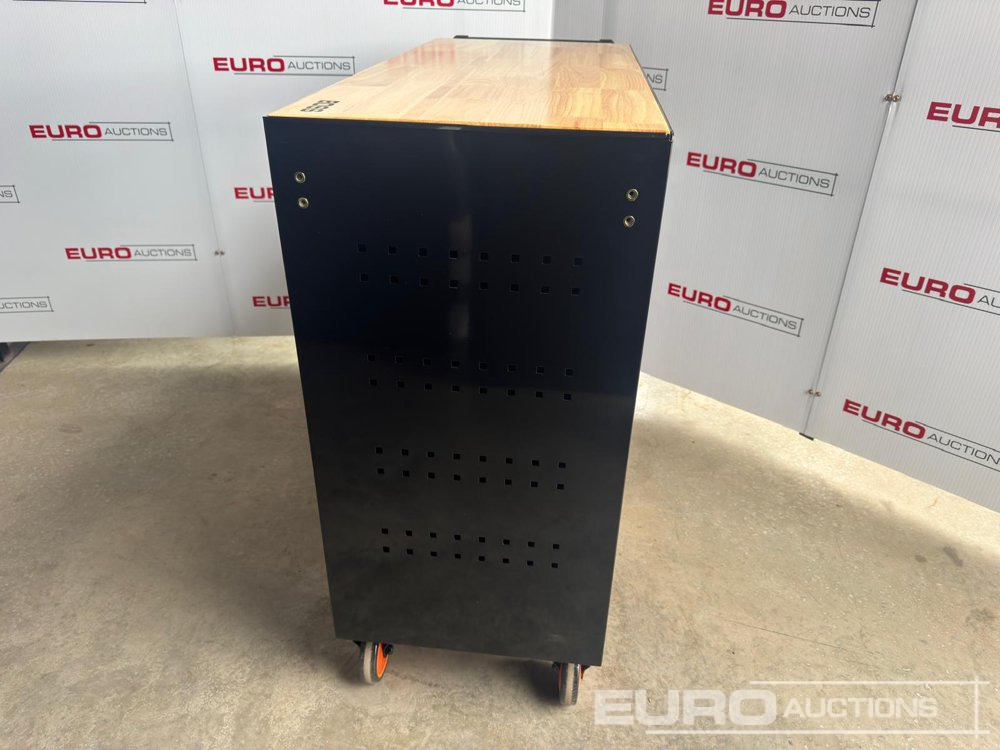 Unused 2025 Boss Wheeled Tool Trolley, 523pcs Tool Kit, Worktop (Black) - Garažo įranga: foto 4 Unused 2025 Boss Wheeled Tool Trolley, 523pcs Tool Kit, Worktop (Black) - Garažo įranga: foto 4