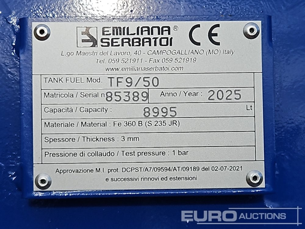 Sandėliavimo talpykla Unused 2025 Emiliana Serbatoi TF9/50: foto 13