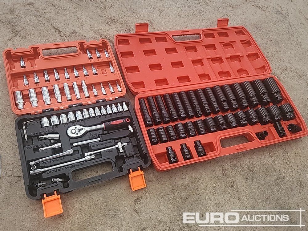 Unused 35pc 1/2 Inch Long Reach Socket Set, 53pc Socket And Bit Set - Garažo įranga: foto 1 Unused 35pc 1/2 Inch Long Reach Socket Set, 53pc Socket And Bit Set - Garažo įranga: foto 1