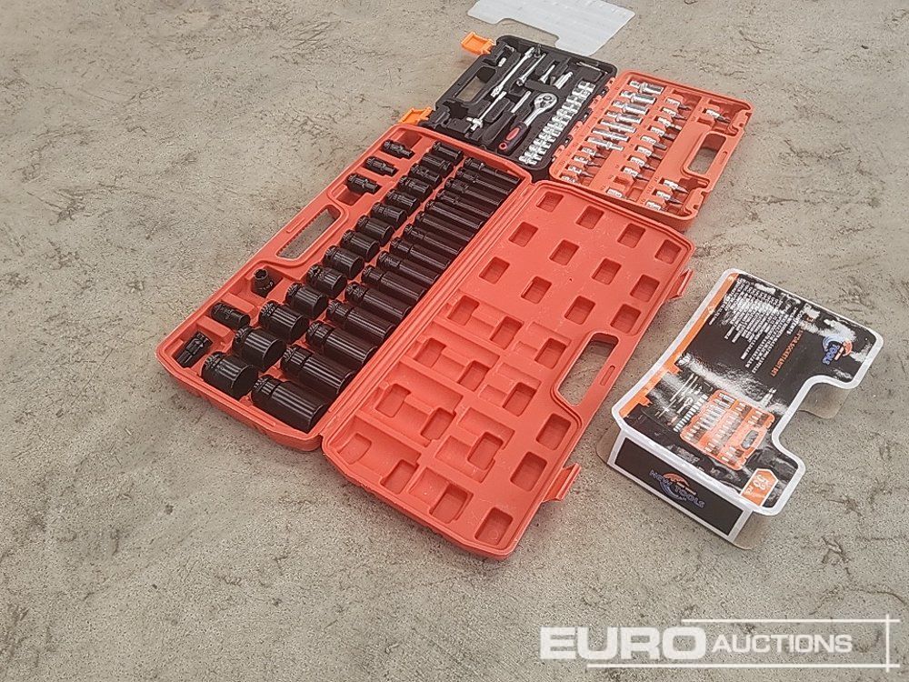 Unused 35pc 1/2 Inch Long Reach Socket Set, 53pc Socket And Bit Set - Garažo įranga: foto 3 Unused 35pc 1/2 Inch Long Reach Socket Set, 53pc Socket And Bit Set - Garažo įranga: foto 3