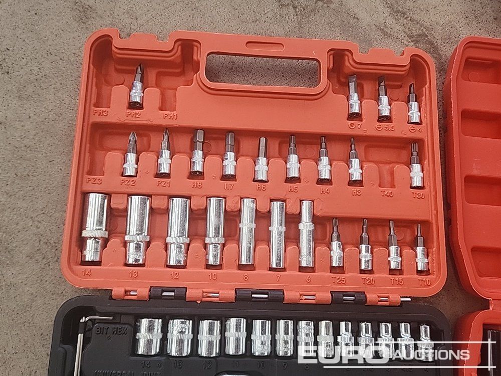 Unused 35pc 1/2 Inch Long Reach Socket Set, 53pc Socket And Bit Set - Garažo įranga: foto 5 Unused 35pc 1/2 Inch Long Reach Socket Set, 53pc Socket And Bit Set - Garažo įranga: foto 5