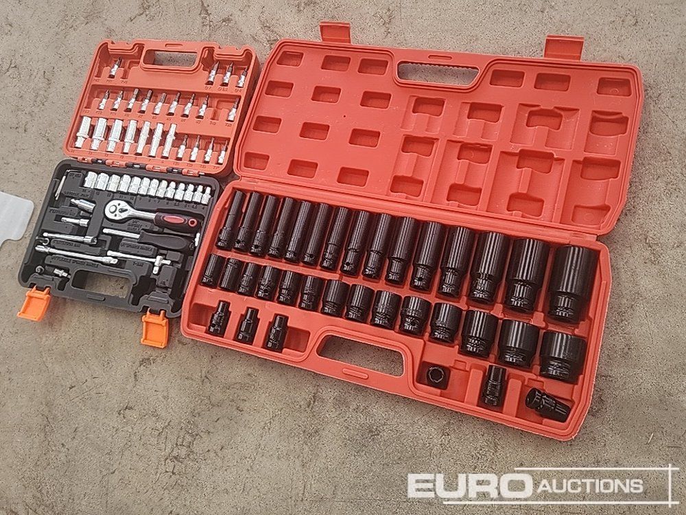 Unused 35pc 1/2 Inch Long Reach Socket Set, 53pc Socket And Bit Set - Garažo įranga: foto 2 Unused 35pc 1/2 Inch Long Reach Socket Set, 53pc Socket And Bit Set - Garažo įranga: foto 2