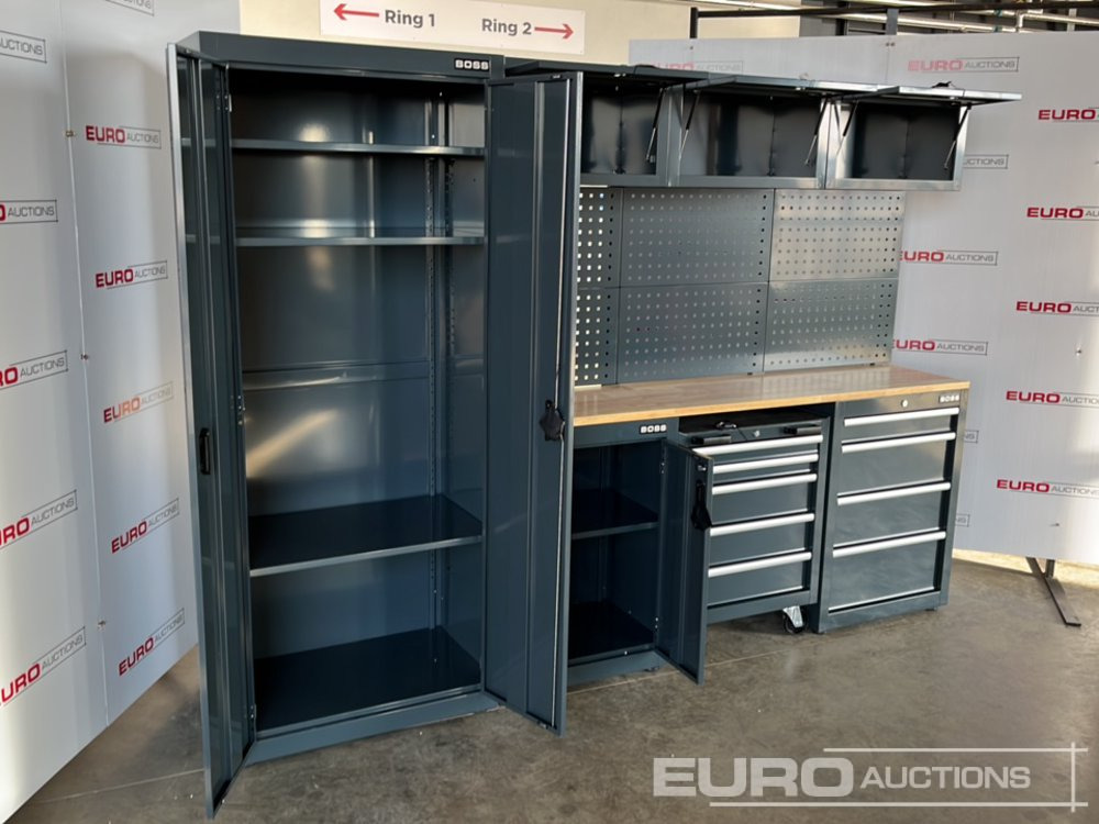 Unused Boss 2.6m 9 Drawer, 5 Cabinet Tool Station - Garažo įranga: foto 5 Unused Boss 2.6m 9 Drawer, 5 Cabinet Tool Station - Garažo įranga: foto 5
