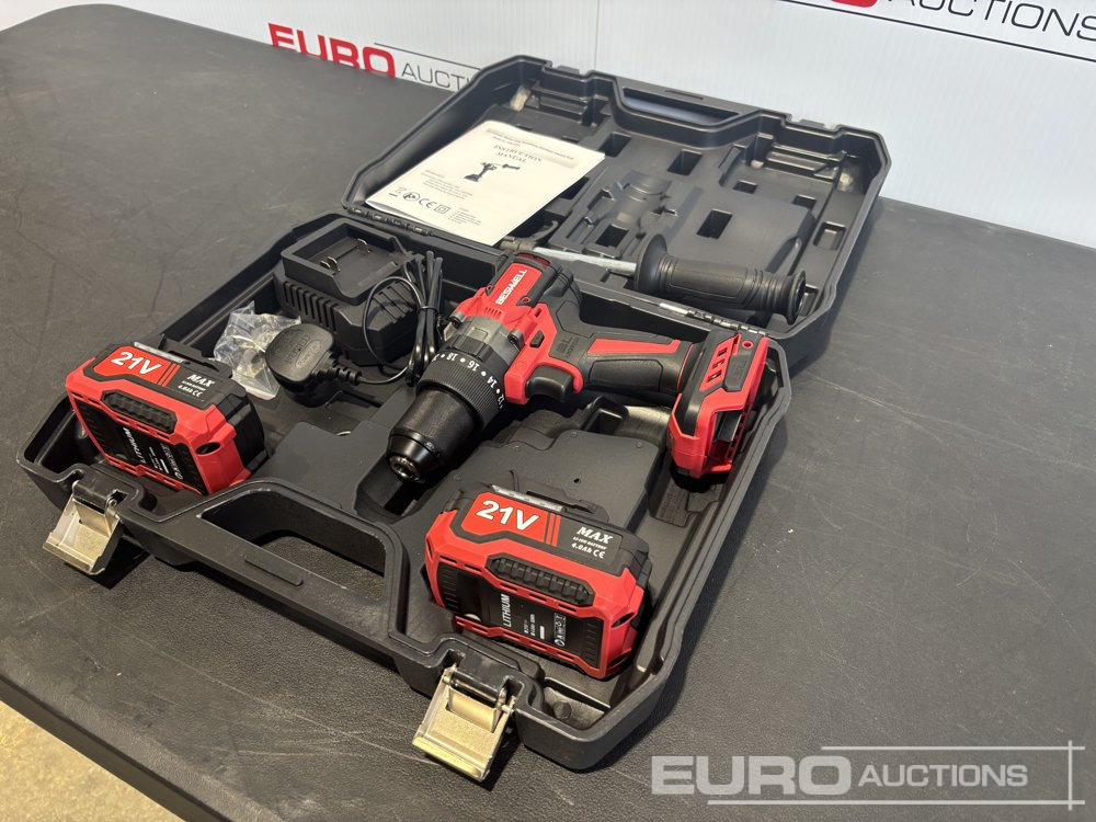 Unused CIW-312A 1/2" Brushless Drill, 2 x 4.0AH Battery with Charger - Statybinė įranga: foto 1 Unused CIW-312A 1/2" Brushless Drill, 2 x 4.0AH Battery with Charger - Statybinė įranga: foto 1