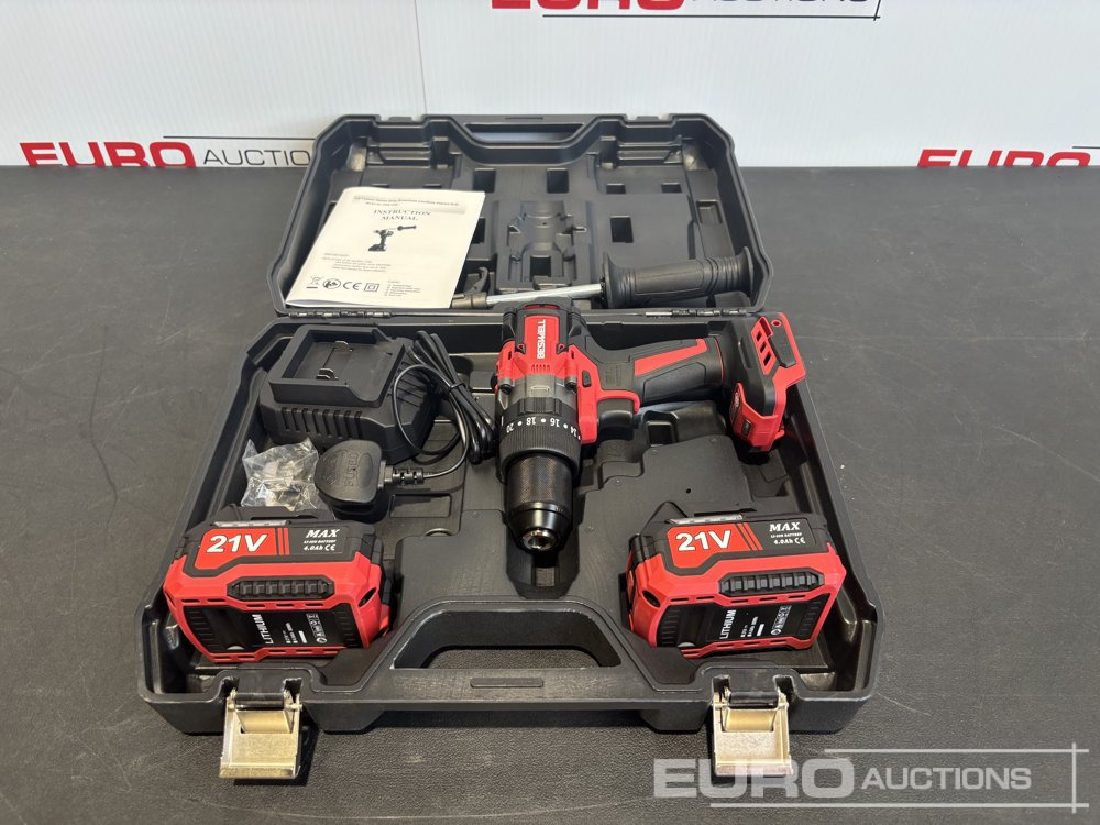 Unused CIW-312A 1/2" Brushless Drill, 2 x 4.0AH Battery with Charger - Statybinė įranga: foto 2 Unused CIW-312A 1/2" Brushless Drill, 2 x 4.0AH Battery with Charger - Statybinė įranga: foto 2