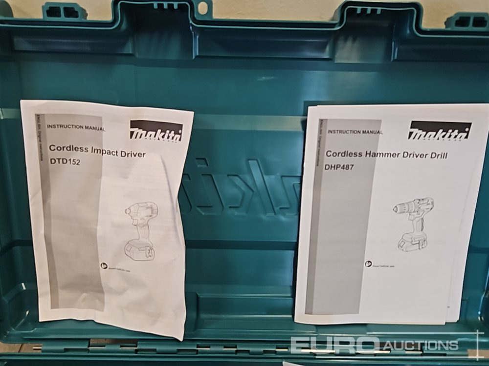 Unused Makita DHP453 18V LXT Combi Dril, Makita DTD152 18V LXT Impact Driver, Battery, Charger, Bit Set - Garažo įranga: foto 3 Unused Makita DHP453 18V LXT Combi Dril, Makita DTD152 18V LXT Impact Driver, Battery, Charger, Bit Set - Garažo įranga: foto 3