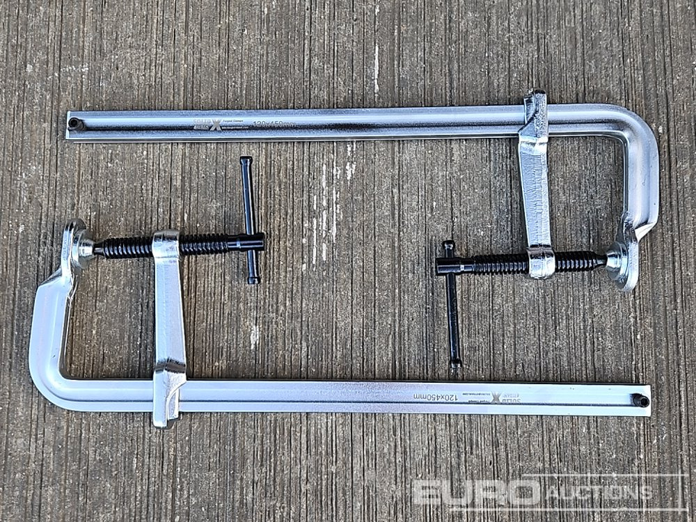 Unused Solid X Forged Welding Clamps 120mm x 450mm (2 Pieces) - Garažo įranga: foto 3 Unused Solid X Forged Welding Clamps 120mm x 450mm (2 Pieces) - Garažo įranga: foto 3