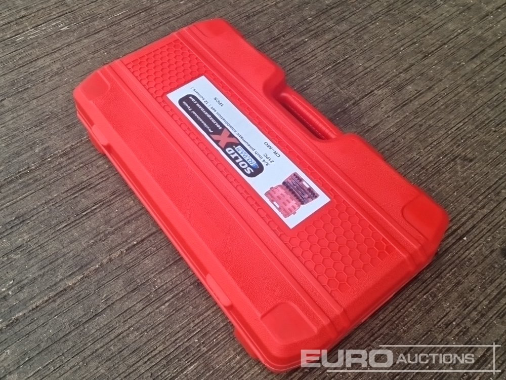 Unused Solid X Impact 3/4" Drive 21 Piece 12 Corner Socket Set - Garažo įranga: foto 3 Unused Solid X Impact 3/4" Drive 21 Piece 12 Corner Socket Set - Garažo įranga: foto 3