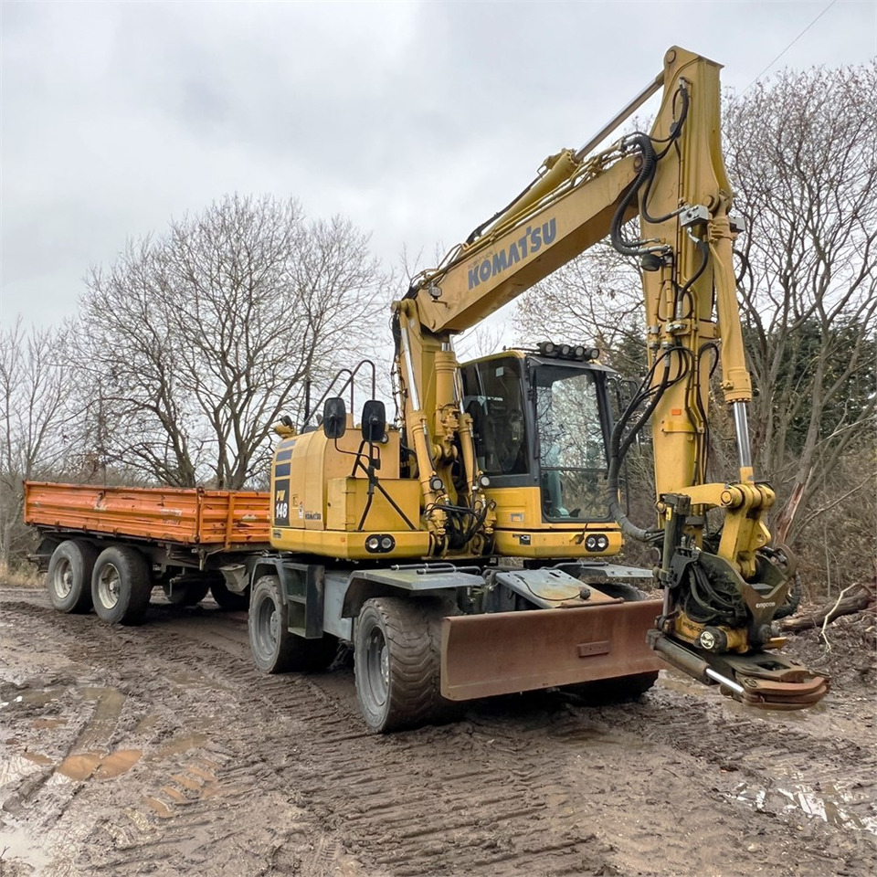 Ratinis ekskavatorius Komatsu PW148-10: foto 8