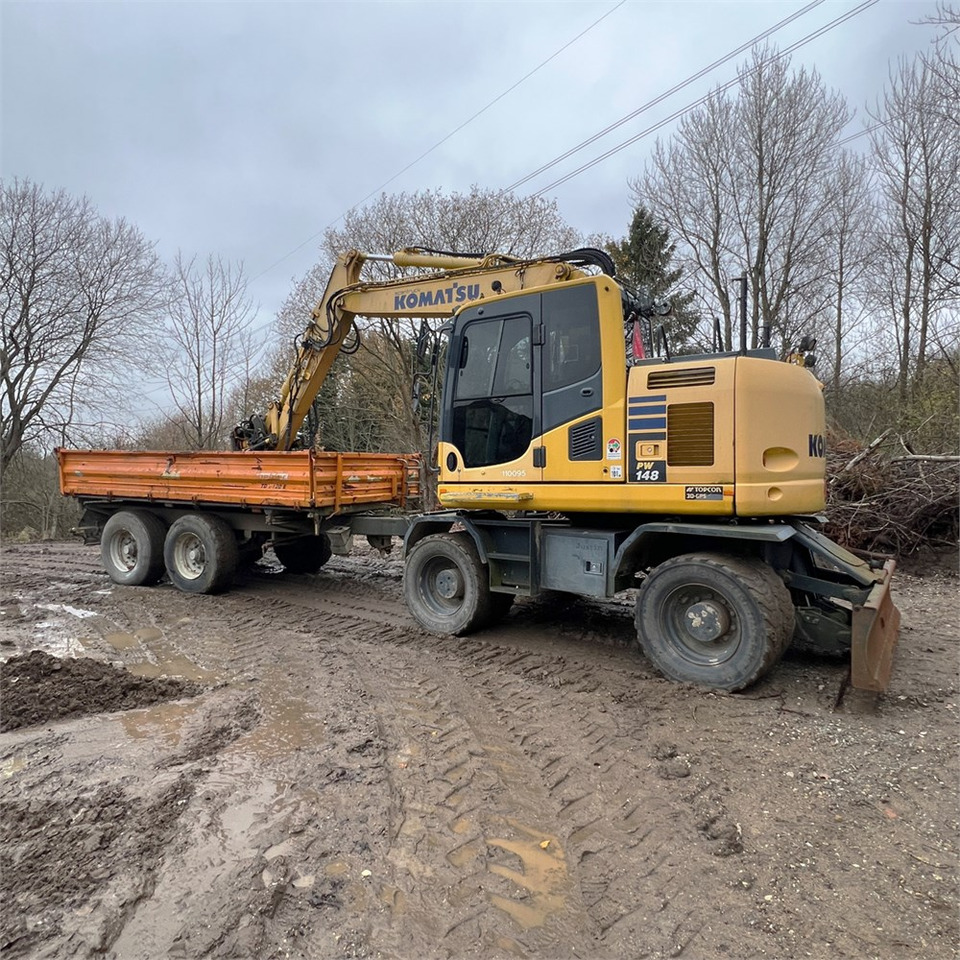 Komatsu PW148-10 - Ratinis ekskavatorius: foto 4 Komatsu PW148-10 - Ratinis ekskavatorius: foto 4