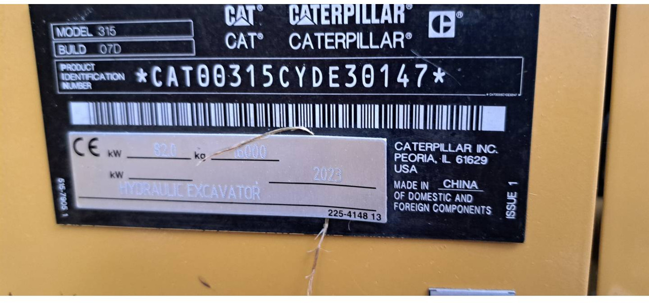 CAT 315-07 - Vikšrinis ekskavatorius: foto 4 CAT 315-07 - Vikšrinis ekskavatorius: foto 4