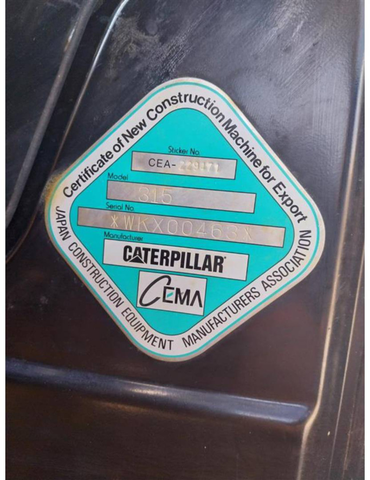 Vikšrinis ekskavatorius CAT 315: foto 6
